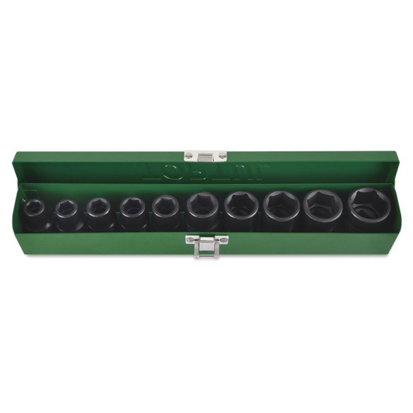 "JUEGO VASOS IMPACTO TOPTUL 1/2""  10 A 24MM 10 PIEZAS"