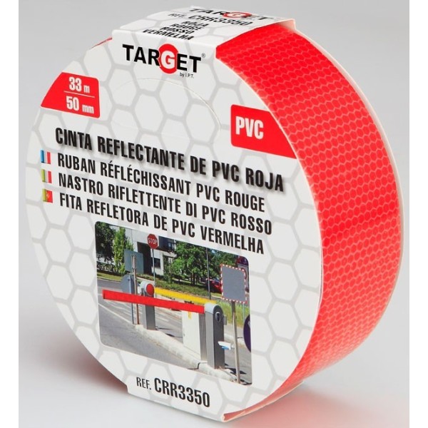 CINTA REFLECTANTE TARGET ROJA