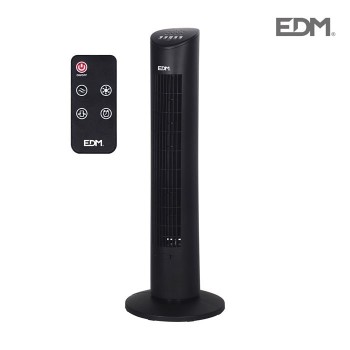 VENTILADOR TORRE NEGRO 60W EDM