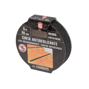 CINTA ANTIDESLIZANTE TARGET 5 M X 25MM NEGRA