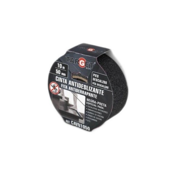 CINTA ANTIDESLIZANTE TARGET 5 M X 50 MM NEGRA