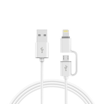 CABLE ONLEX CARGADOR IPHONE+ ANDROID 2A.