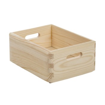 CAJA DE MADERA DE PINO MACIZO SIN TAPA SIN BARNIZ 20X15X10ASTIGARRAGA