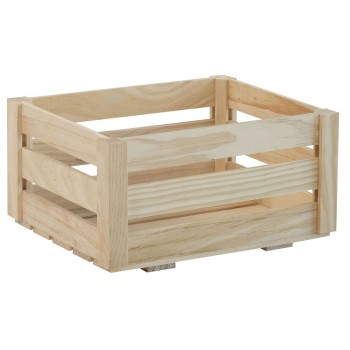 CAJA DE 4 LAMAS MADERA MACIZA DE PINO PEQUEÑA 12X25X19 ASTIGARRAGA
