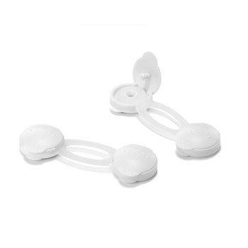 CIERRE SEGURIDAD MULTIUSO FLEXIBLE CORTO BLANCO