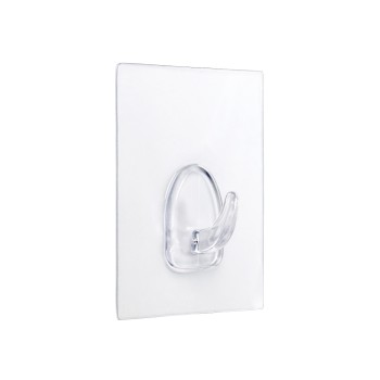 COLGADOR ADHERENTE REUTILIZABLE 80X62MM TRANSPARENTE