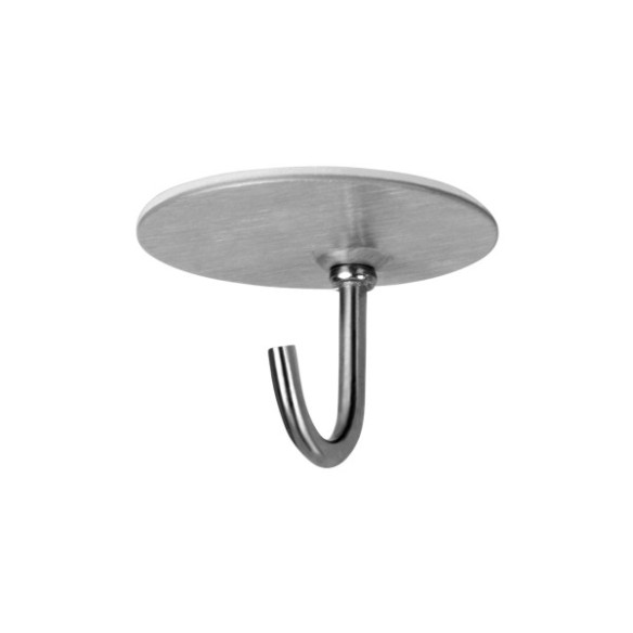 COLGADOR ADHESIVO ACERO INOX VERTICAL 2UDS