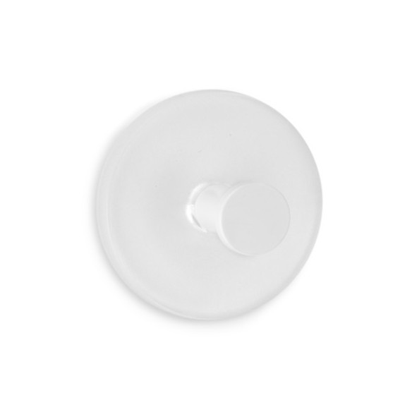 COLGADOR ADHESIVO CIRCULAR BLANCO 2 UDS