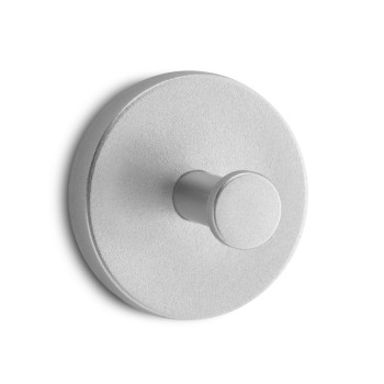 COLGADOR ADHESIVO CIRCULAR CROMO MATE 2UDS