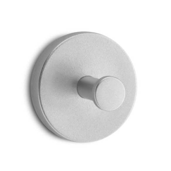 COLGADOR ADHESIVO CIRCULAR CROMO MATE 2UDS