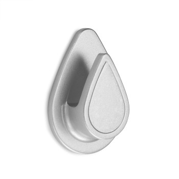 COLGADOR ADHESIVO GOTA CROMO MATE