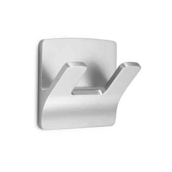 COLGADOR ADHESIVO RAMA DOBLE CROMO MATE