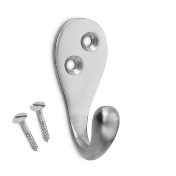 COLGADOR CLASICO DE LATON NIQUEL SATINADO