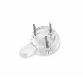 COLGADOR PARED TRANSPARENTE 6 UDS