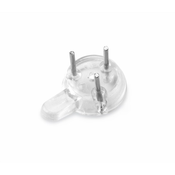 COLGADOR PARED TRANSPARENTE 6 UDS