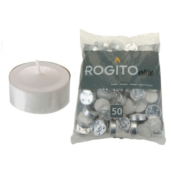 VELAS DE TE BLANCAS BOLSA 50 UNIDADES