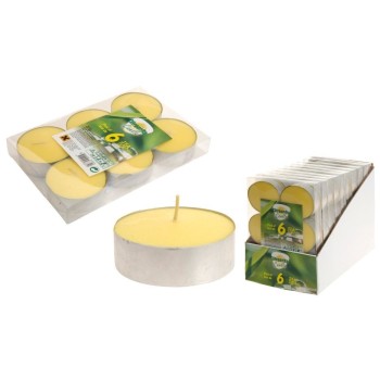 VELAS DE TE CITRONELA 8 UNIDADES