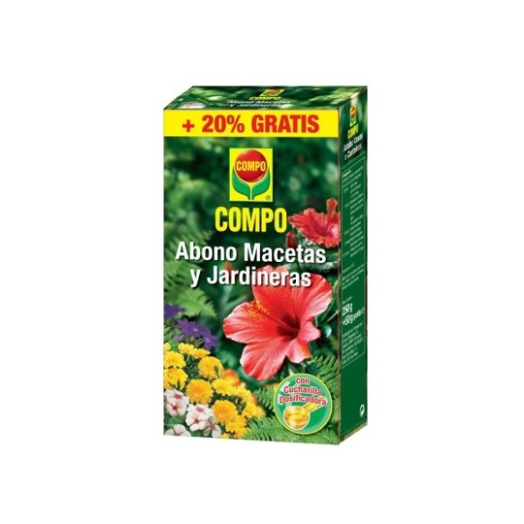 ABONO MACETAS Y JARDINERAS 250GR + 50GR GRATIS