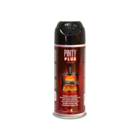 PINTURA EN SPRAY ANTICALORICA TECH 520ML NEGRO