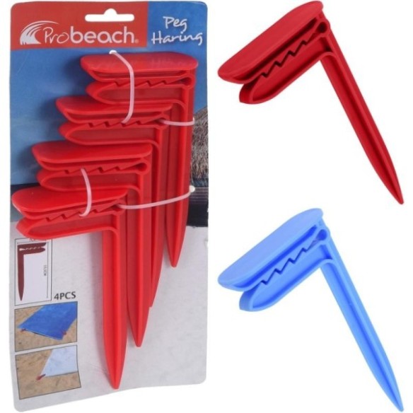 BLISTER 4 PIQUETAS PLASTICO