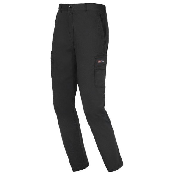 PANTALON  ALGODON ISSA 8038 EASYSTRETCH  NEGRO  T-M