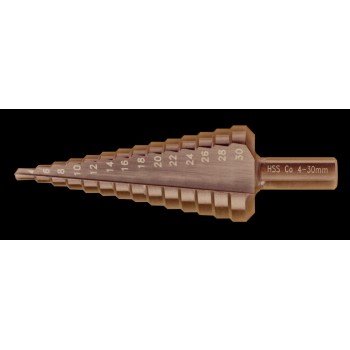 BROCA ESCALONADA HSS-CO 4 - 20 MM