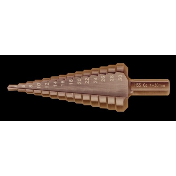 BROCA ESCALONADA HSS-CO 6 - 38 MM