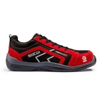 DEPORTIVA SPARCO URBAN EVO S3 NOBUCK NEGRO/ROJO T-46