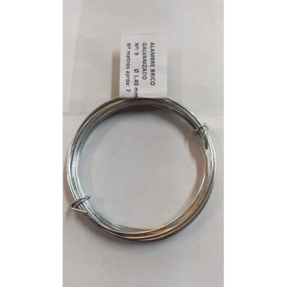 ALAMBRE GALVANIZADO ROLLO 50GR N.9