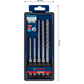 JUEGO BROCAS BOSCH EXPERT SDS PLUS 7 X  HORMIGON ARMADO 5 UDS