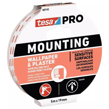 CINTA DOBLE CARA PARED PINTADA MOUNTING PRO 5MX19MM TESA