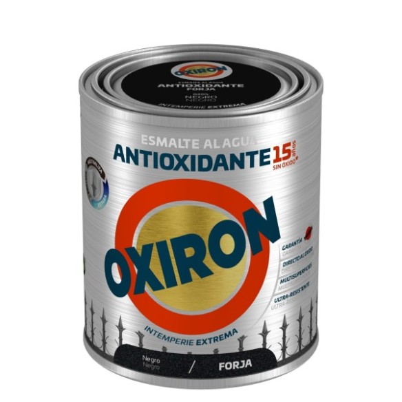 ESMALTE OXIRON AL AGUA NEGRO 750ML