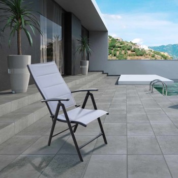 SILLON POSICIONES ALUMINIO/ TEXTILENE SICILIA