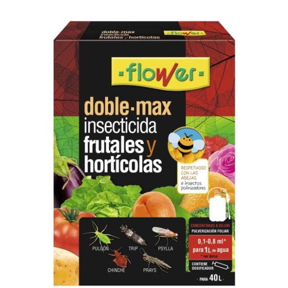 INSECTICIDA CONCENTRADO DOBLE-MAX FRUTALES Y HORTICOLAS 8ML FLOWER