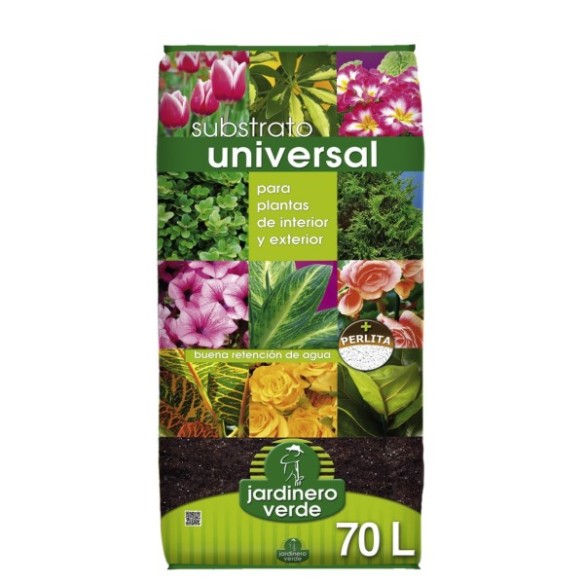 SUBSTRATO UNIVERSAL JARDINERO VERDE 70L