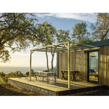 PERGOLA ADOSADA CARMEN 420x300x247