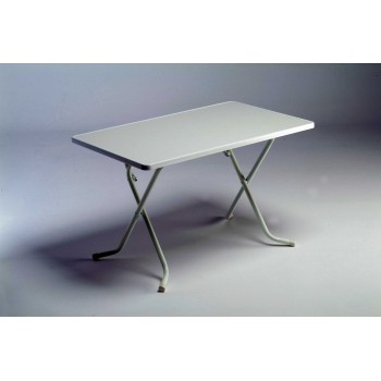 MESA ACERO PLEGABLE 110x70 BLANCA