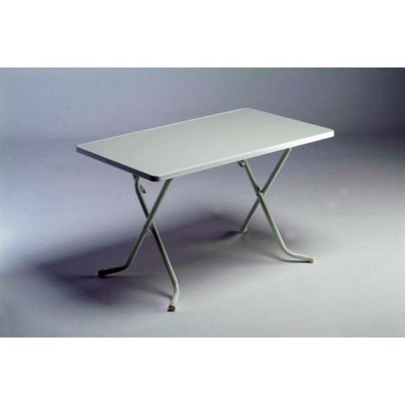 MESA ACERO PLEGABLE 110x70 BLANCA