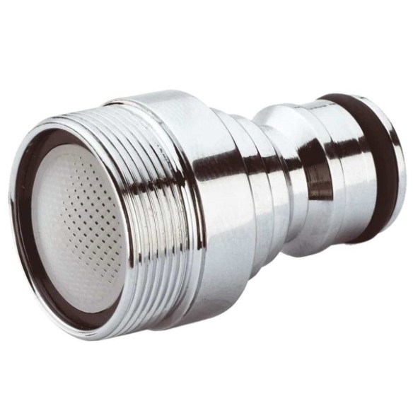 ADAPTADOR MANGUERA METAL ROSCA METRICA MACHO 24/100