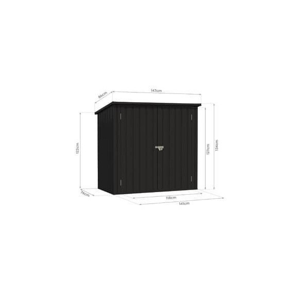 COBERTIZO EXTERIOR ACERO ARYA 1700L 147x86x122