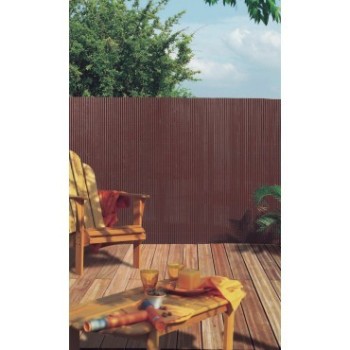 CAÑIZO ROLLO MEDIA CAÑA PLASTICANE CHOCOLATE PVC 85% 1X3M