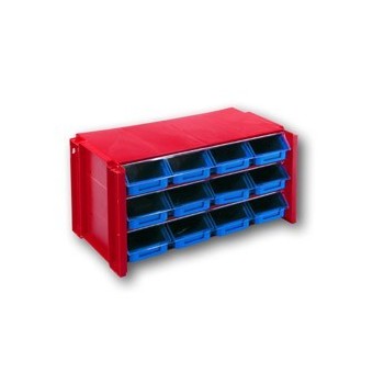 ESTANTE APILABLE 12 GAVETAS TAYG