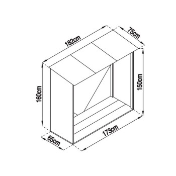 GARDIUN. LEÑERO METALICO HOLMAN VERDE 1 2