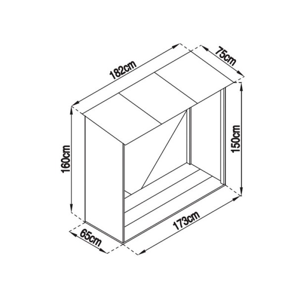 GARDIUN. LEÑERO METALICO HOLMAN VERDE 1