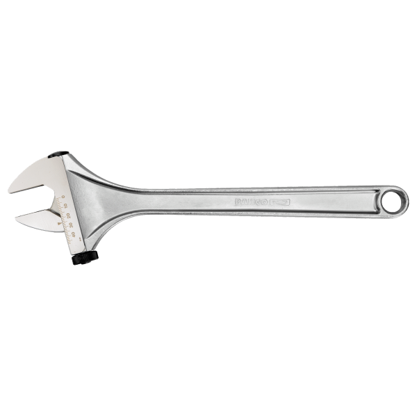 LLAVE AJUSTABLE INGLESA MOLETA LATERAL CROMADA 10" BAHCO