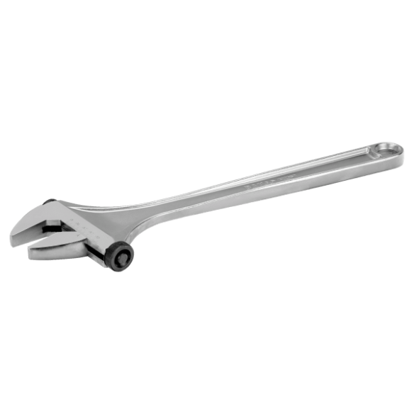 LLAVE AJUSTABLE INGLESA MOLETA LATERAL CROMADA 12" BAHCO