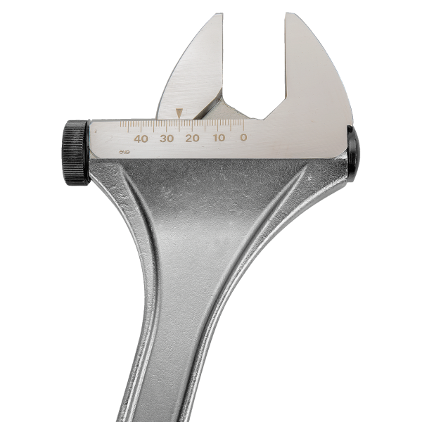 LLAVE AJUSTABLE INGLESA MOLETA LATERAL CROMADA 20" BAHCO