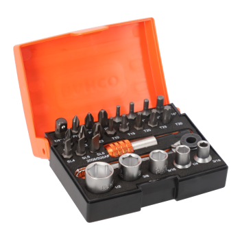 JUEGO PUNTAS CON CARRACA 26 PZAS BAHCO