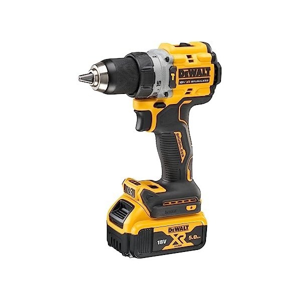 TALADRO PERCUTOR SIN ESCOBILLAS XR DCD805H2T-QW 18V  5,0AH C/MALETIN Y 2 BATERIAS