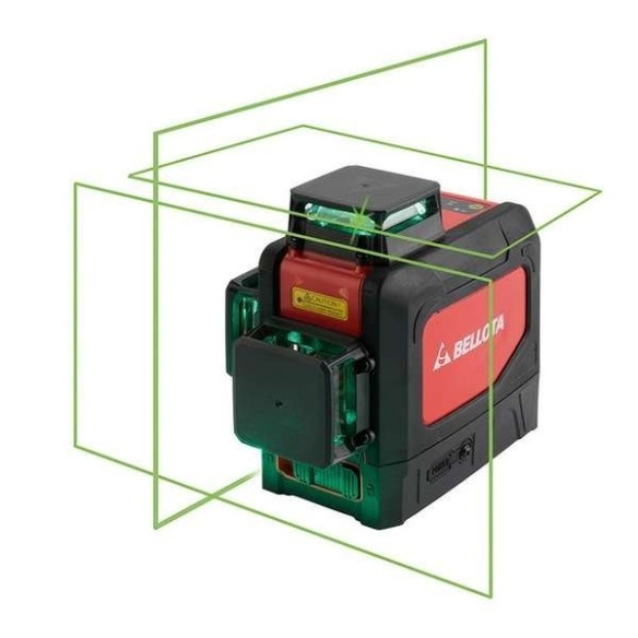 NIVEL LASER NIV30360V TRES PLANOS VERDE 30m PRECISION 0,3mm/m